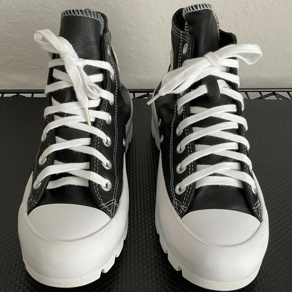 Converse Chuck‎ Taylor All Star Lugged 2.0 Black Leather High Top Mens 8.5 S356